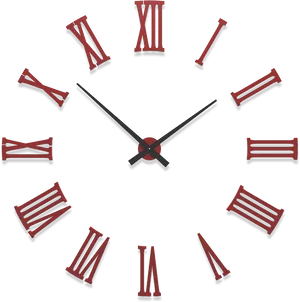 Abstract Roman Numerals Clock PNG image