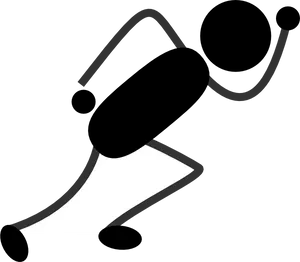 Abstract Running Figure Graphic PNG