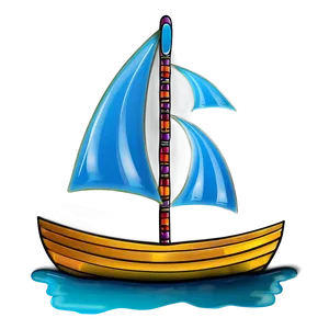 Abstract Sailboat Art PNG Gvw PNG