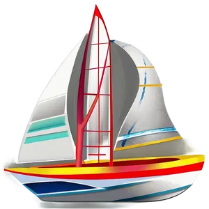 Abstract Sailboat Art PNG Lvw45 PNG