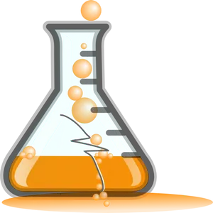 Abstract Science Beaker Bubbles