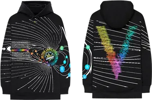 Abstract Science Hoodie PNG image