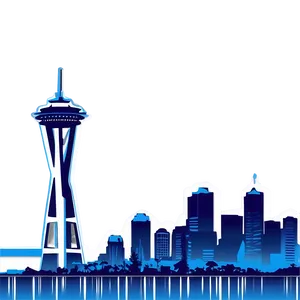 Abstract Seattle Skyline Graphic PNG 16 PNG
