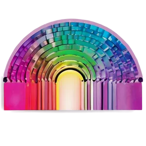 Abstract Semicircle Art PNG 2