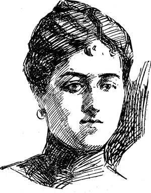 Abstract Silhouette Portrait PNG image