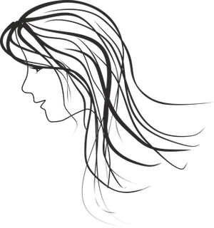 Abstract Silhouetteof Woman