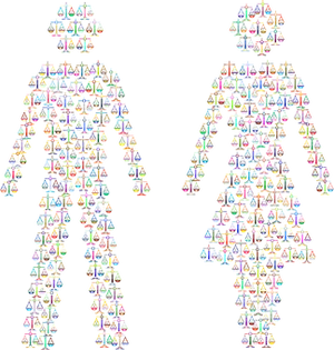 Abstract Silhouettes Composedof Triangles