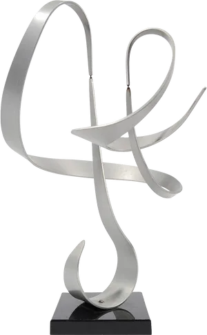 Abstract Silver Sculpture
