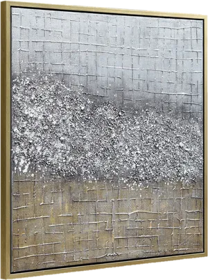 Abstract Silverand Gold Texture Wall Art PNG