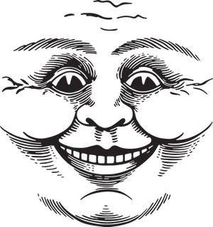 Abstract Smile Illusion Art PNG image