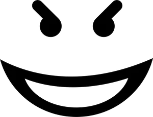 Abstract Smiley Face Outline PNG image