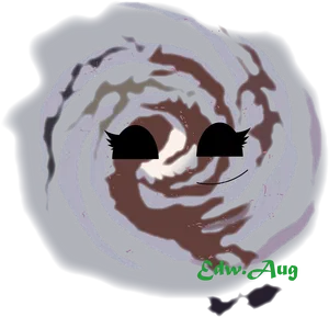 Abstract Smiling Vortex Art PNG