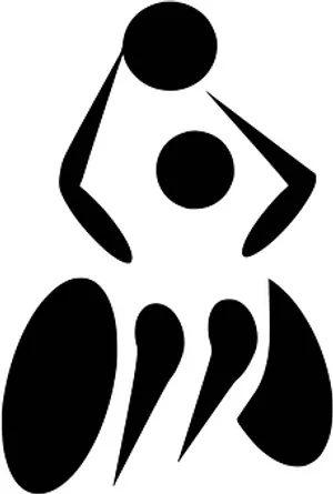 Abstract Soccer Player Icon