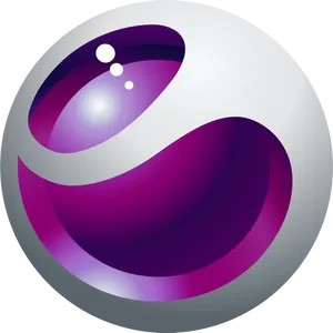 Abstract Spherical Design Purpleand White PNG image