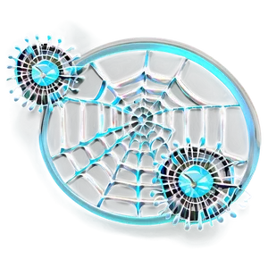 Abstract Spider Web Eye Design PNG