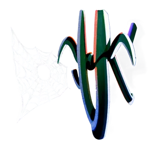 Abstract Spider Weband Colorful Structure