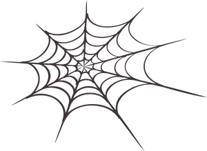 Abstract Spider Webon Black Background PNG image