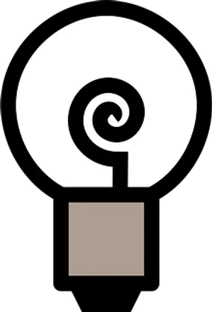 Abstract Spiral Bulb Graphic