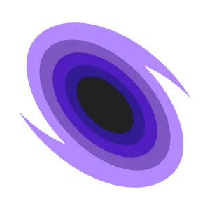 Abstract Spiral Hole Illustration