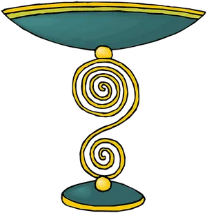 Abstract Spiral Stand Design PNG