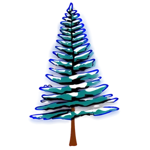 Abstract Spruce Tree Graphic Png Miv PNG image