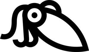 Abstract Squid Outline PNG image