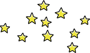 Abstract Star Constellation Pattern PNG image
