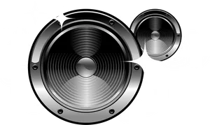 Abstract Stereo Speakers Vector PNG image