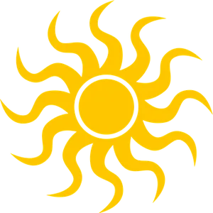 Abstract Sun Design PNG image