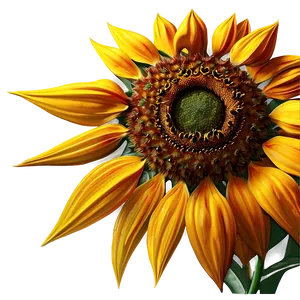 Abstract Sunflower Art Png 74 PNG image