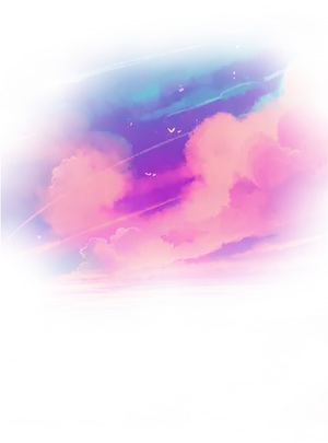 Abstract Sunset Skyline PNG image