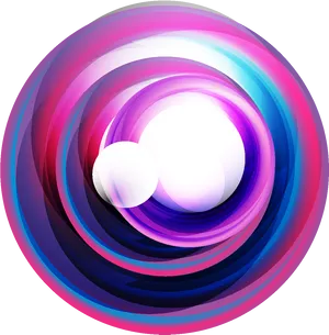 Abstract Swirling Circles Background PNG image