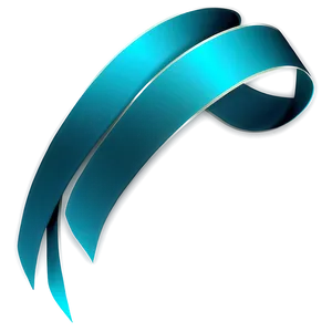 Abstract Teal Ribbon Art PNG 73 PNG