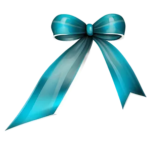 Abstract Teal Ribbon Art PNG Dhw PNG