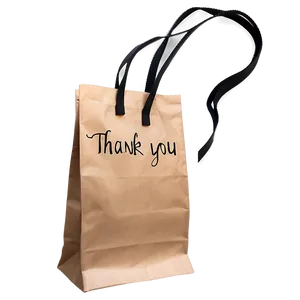 Abstract Thank You Bag Png 06292024 PNG image