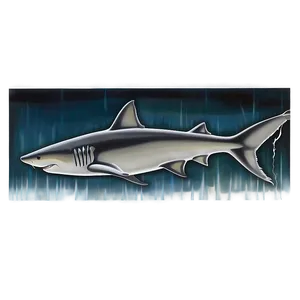 Abstract Tiger Shark Artwork Png 06212024 PNG image