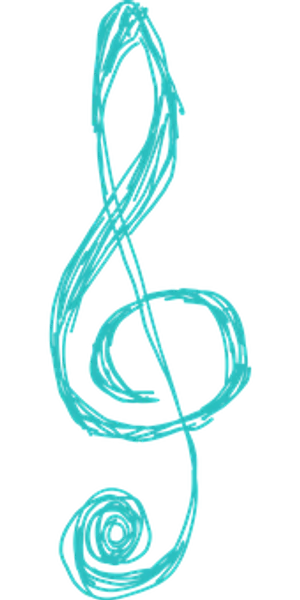 Abstract Treble Clef Art
