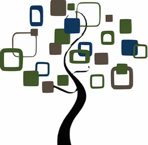 Abstract Tree Artwork