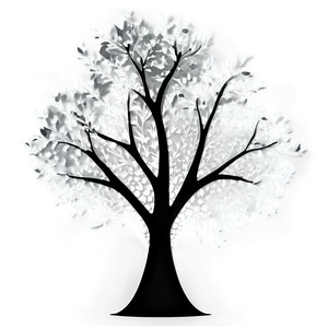 Abstract Tree Design In Black And White Png 87 PNG image