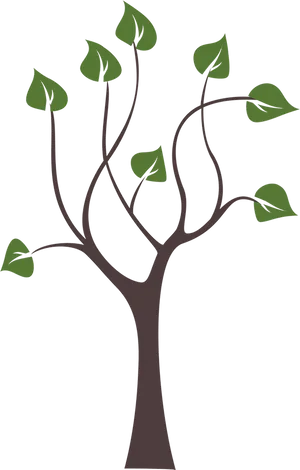 Abstract Tree Design PNG image