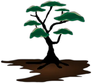 Abstract Tree Illustration