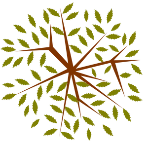 Abstract Tree Leaf Pattern