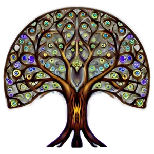 Abstract Tree Of Life Illustration PNG Ivh1 PNG