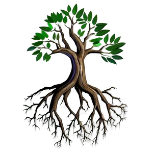 Abstract Tree Roots Creation Png 06262024 PNG image