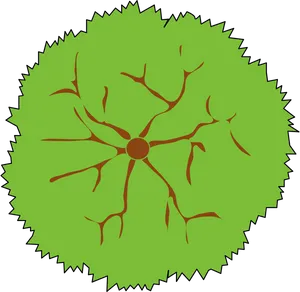 Abstract Tree Roots Vector