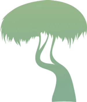 Abstract Tree Silhouette PNG image