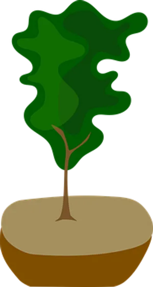 Abstract Tree Vector Art