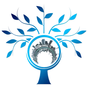 Abstract Treewith Gears Graphic