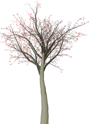 Abstract Treewith Red Lights