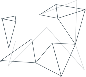Abstract Triangle Constellations Navy Background